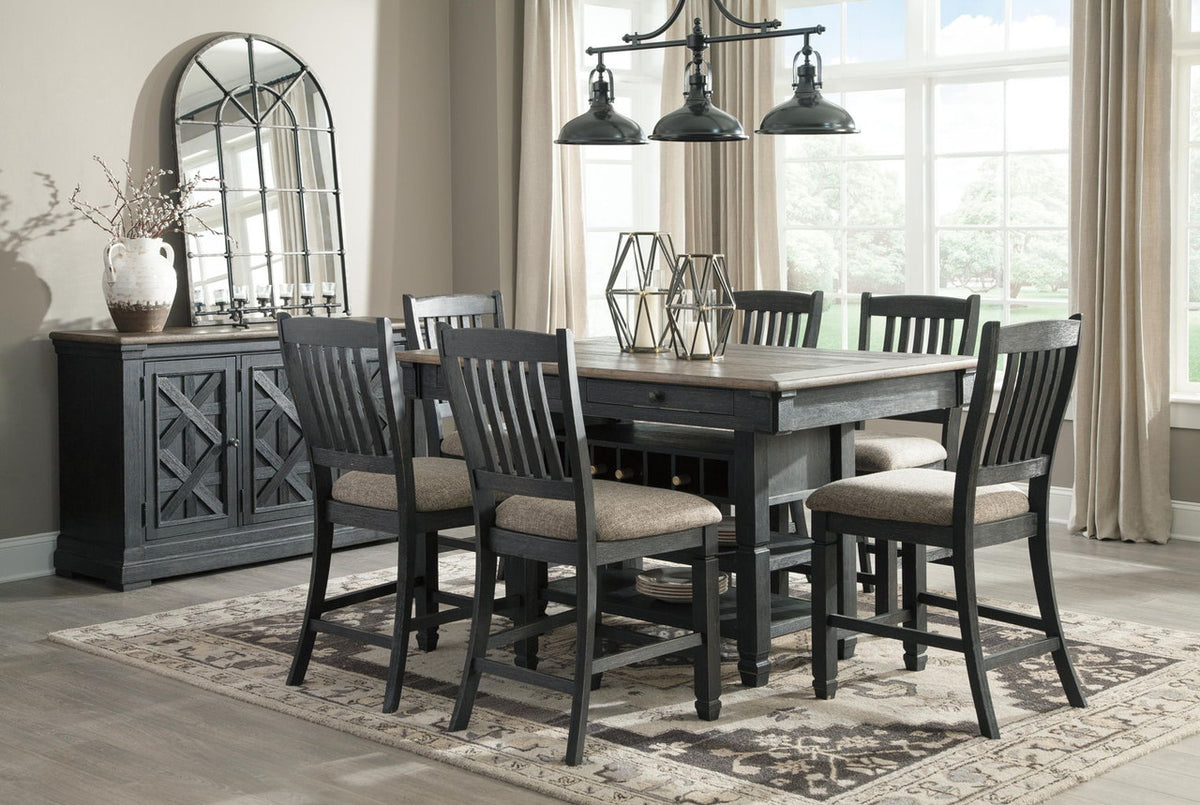 Tyler Creek - Dining Room Server - Black / Gray