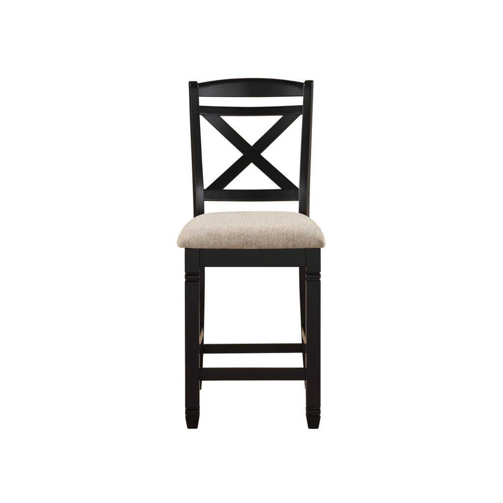 Baywater - Counter Height Chair (Set of 2) - Beige / Black