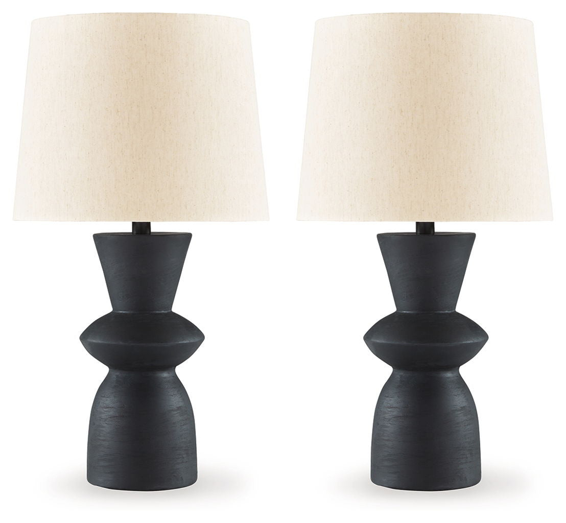 Scarbot - Paper Table Lamp (Set of 2) - Distressed Black