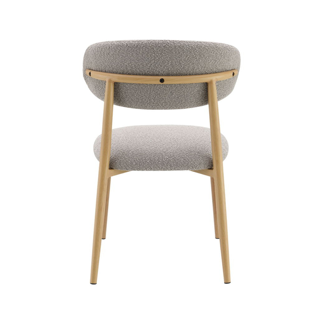 Kacey - Side Chair (Set of 2) - Gray Boucle & Natural