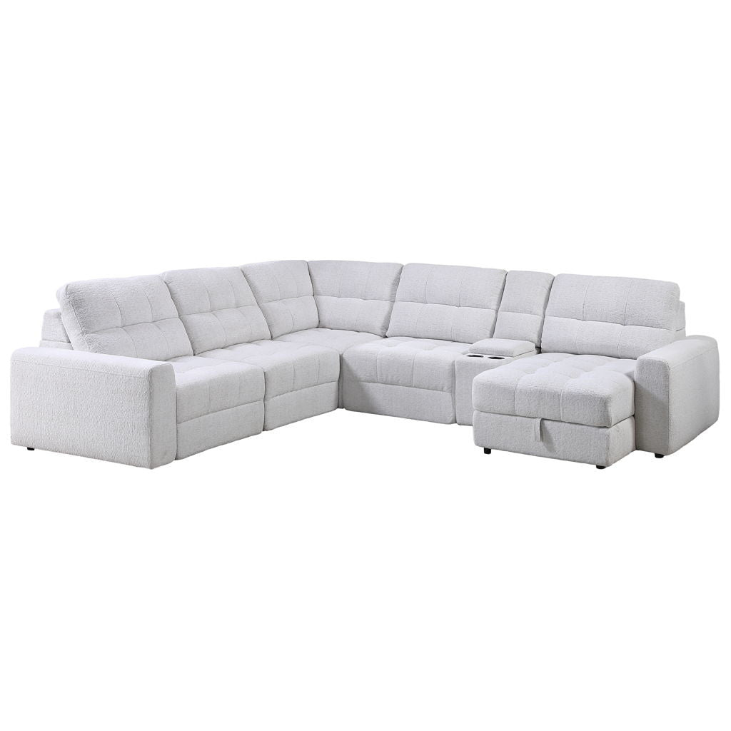 Snyder - 6 Piece Sectional - White