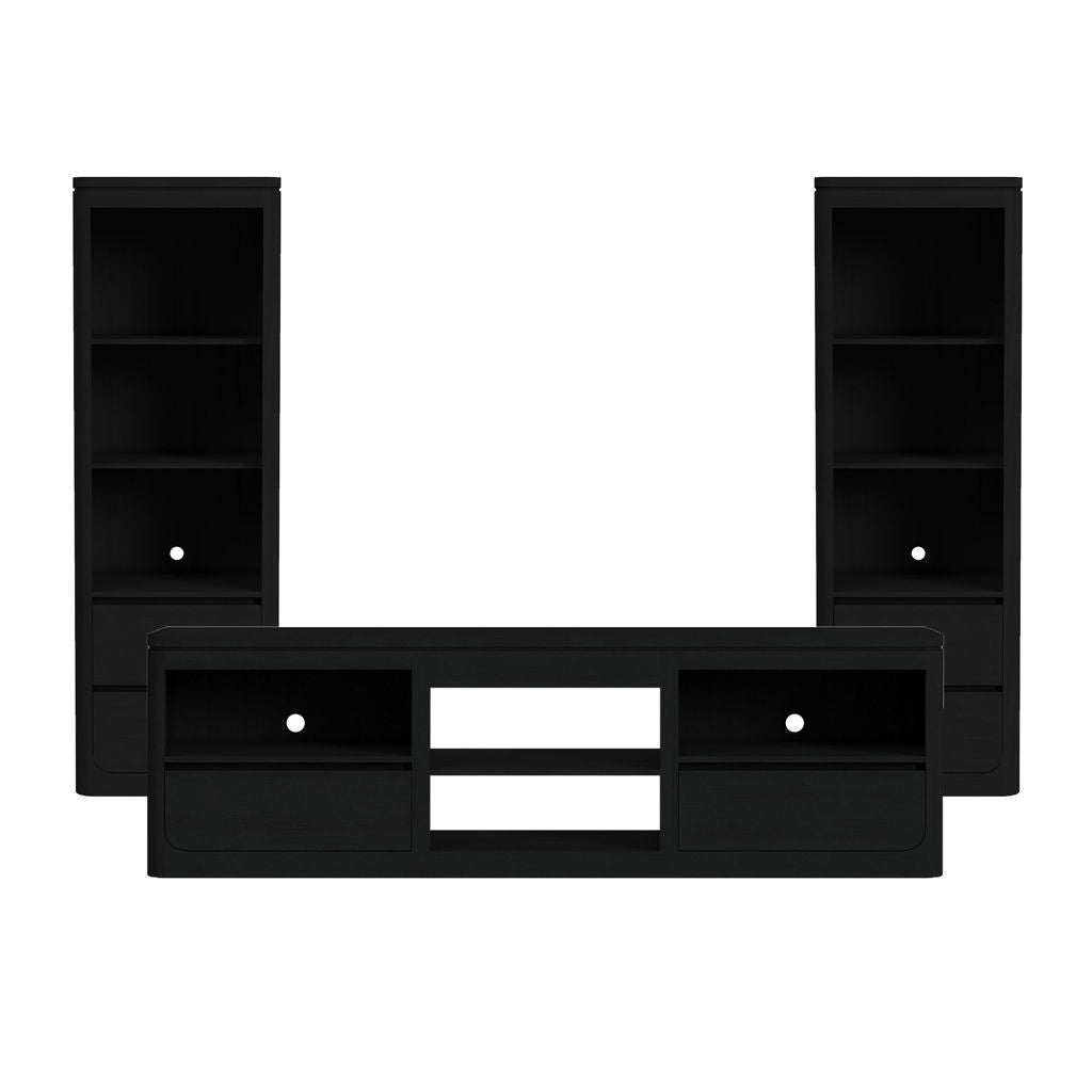Rosalie - 3 Piece Entertainment Unit With 82" TV Console