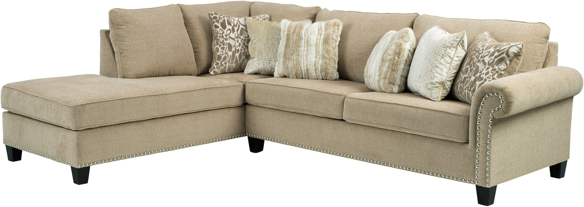 SIANELLI Beige 117" Wide Sectional