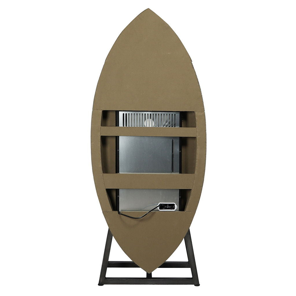 Brancaster - Wine Cooler - Retro Brown Top Grain Leather & Aluminum