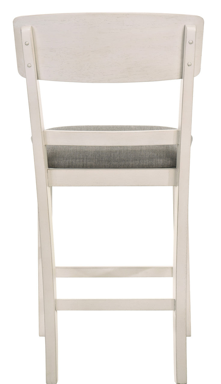 MANNA White & Gray 21" Wide Counter Height Chair