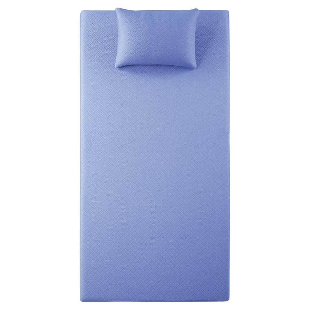 Leo - 7" Gel Infused Memory Foam Mattress And Pillow Set