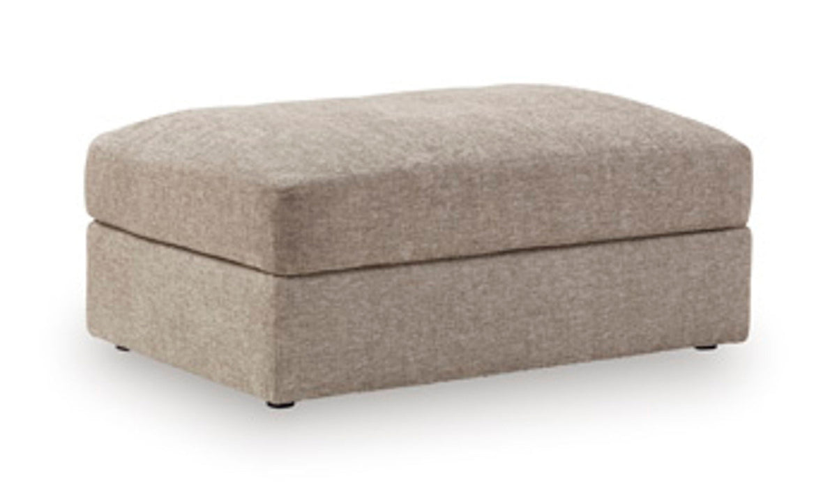 Nexora-Court - Oversized Accent Ottoman - Burlap