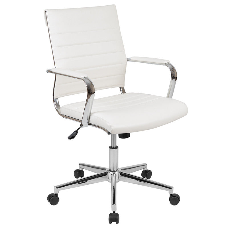 EMEREK White 39" Wide Office Set