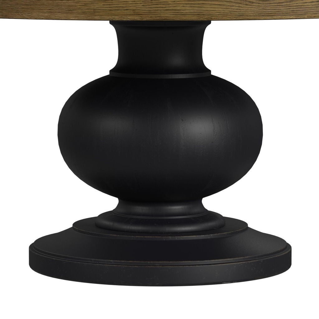 Heritage & Home - Round Dining Table - Oak Brown And Black