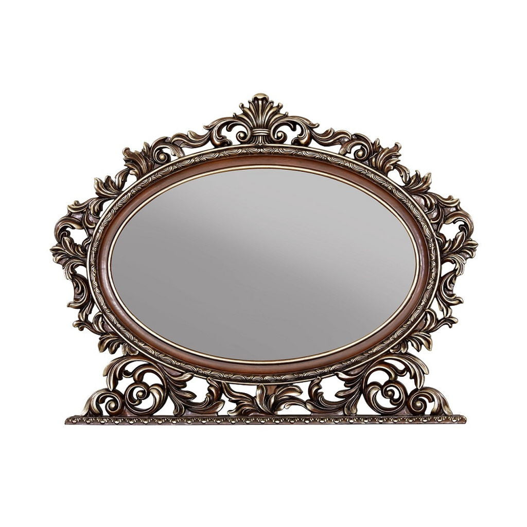 Devany - Oval Mirror - Cherry
