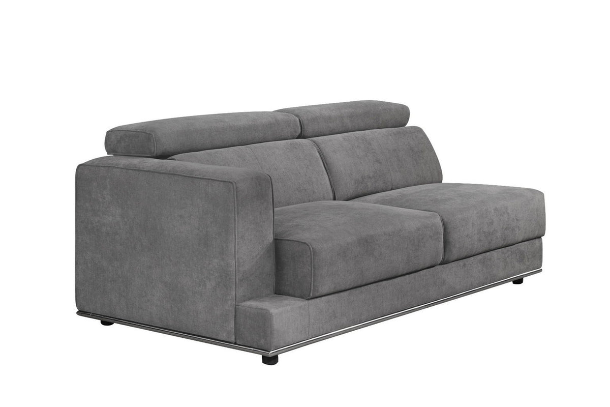 Alwin - Modular Lf Sofa - Dark Gray Fabric