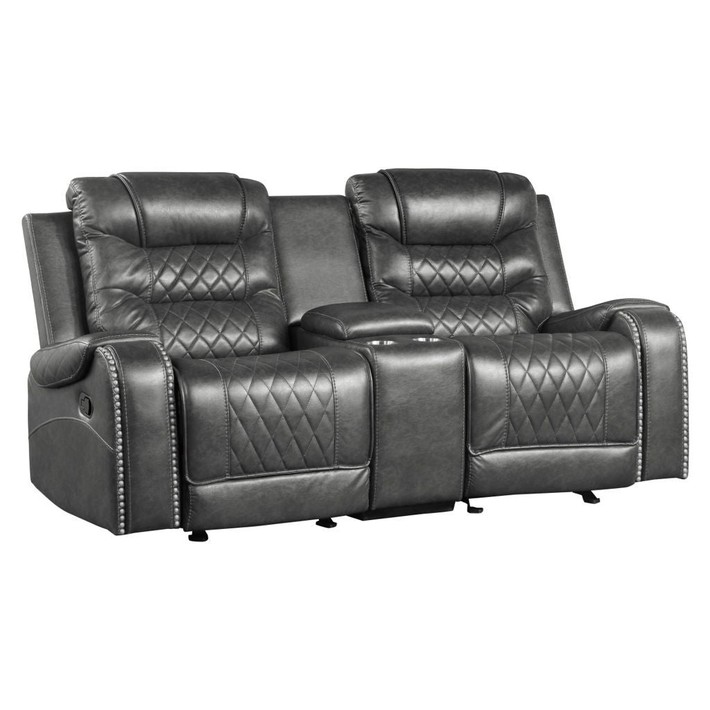 Putnam - Power Double Reclining Loveseat With Center Console, Receptacles And USB Ports