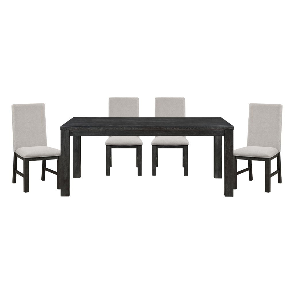 Orem - 5 Piece Set (Table & 4 Side Chairs) - Black / Gray