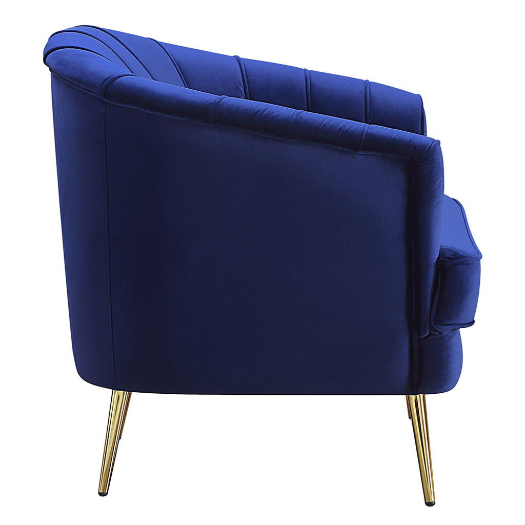 Eivor - Chair - Blue Velvet