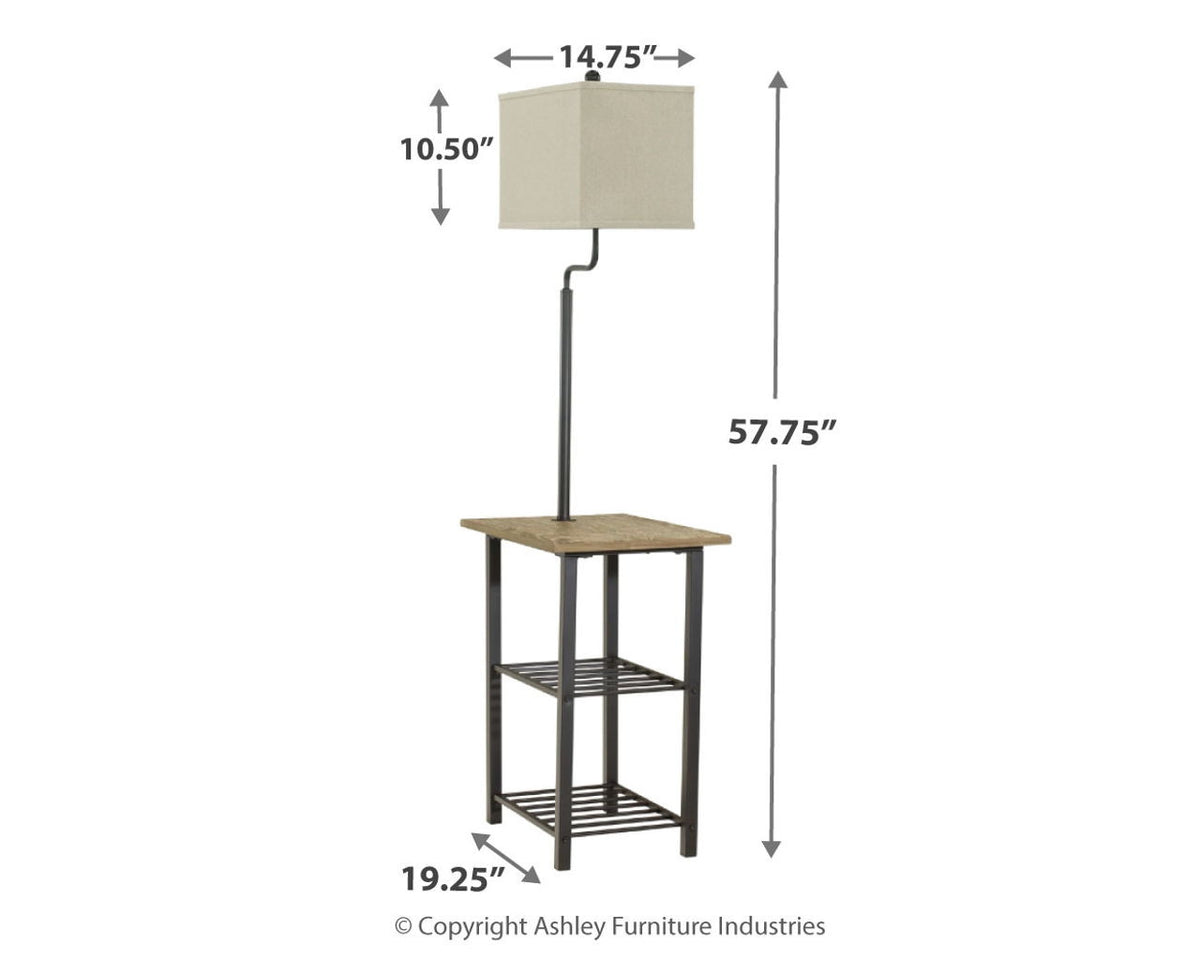 Shianne - Metal Tray Lamp - Black