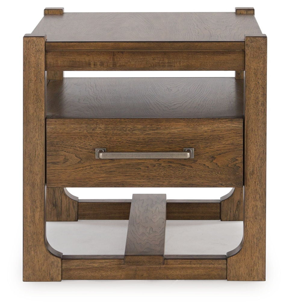 Cabalynn - Square End Table - Light Brown