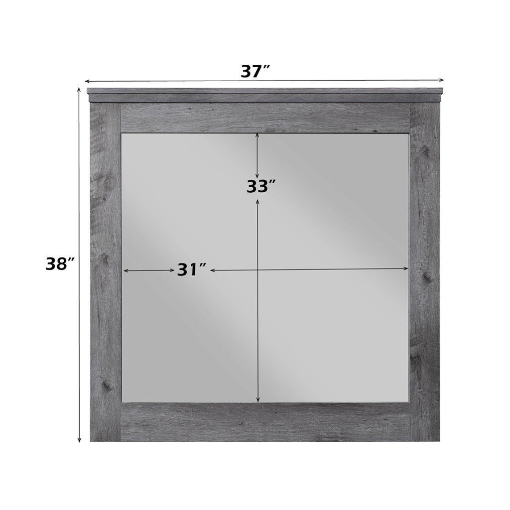 Vidalia - Mirror - Rustic Gray Oak
