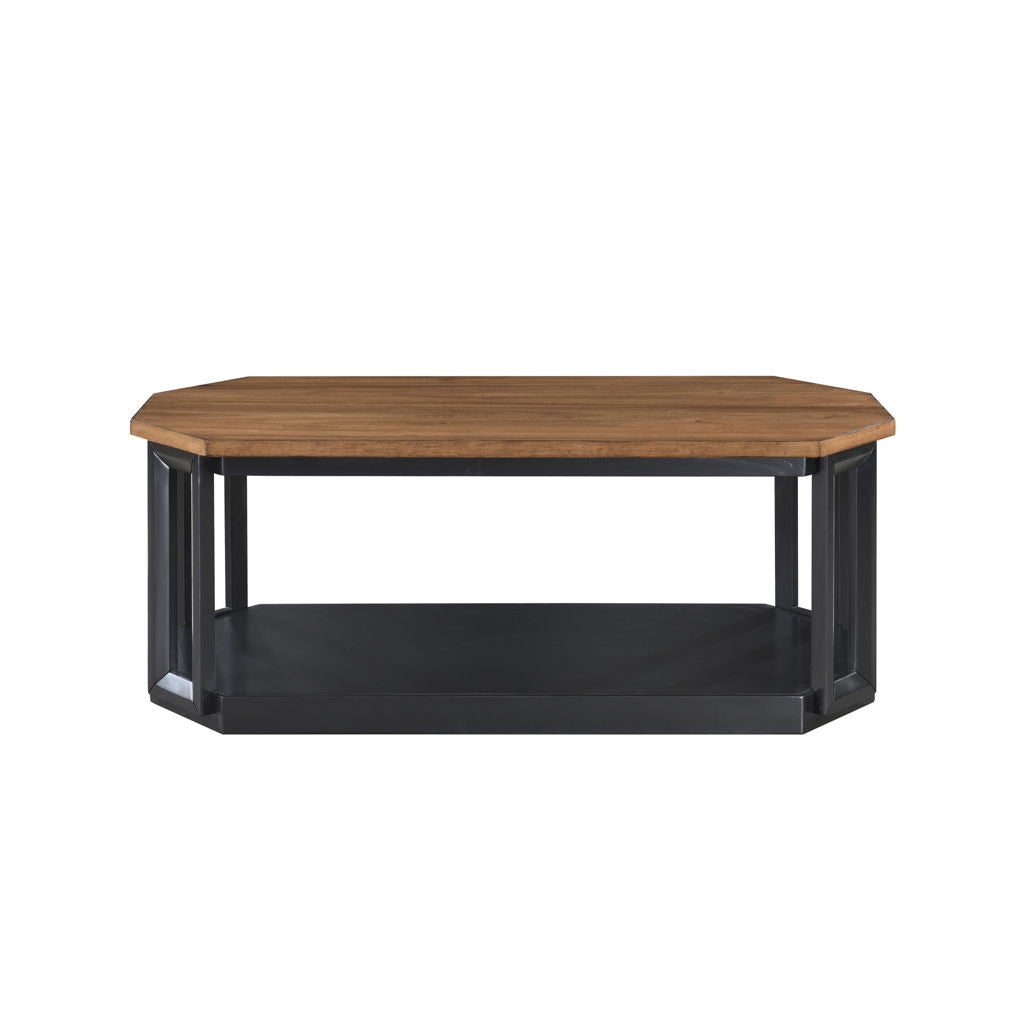 Decker - 3 Piece Occasional Set (1 Coffee & 2 End Tables) - Brown / Black