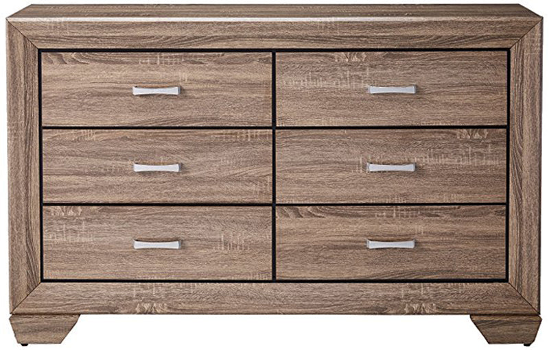 ANDREWS Taupe Dresser & Mirror