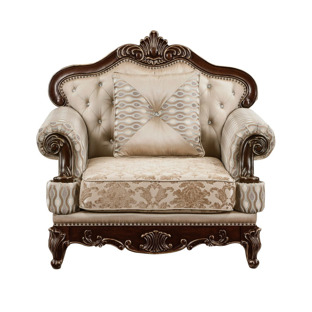 Balthasar - Chair - Cherry / Beige