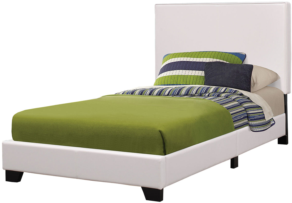 JOHAN White Platform Bed