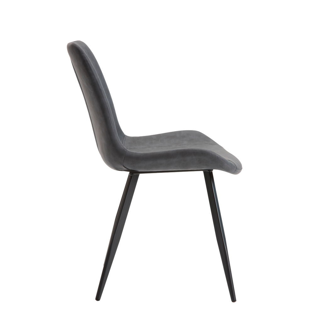 Brixley - Side Chair (Set of 2) - Dark Gray