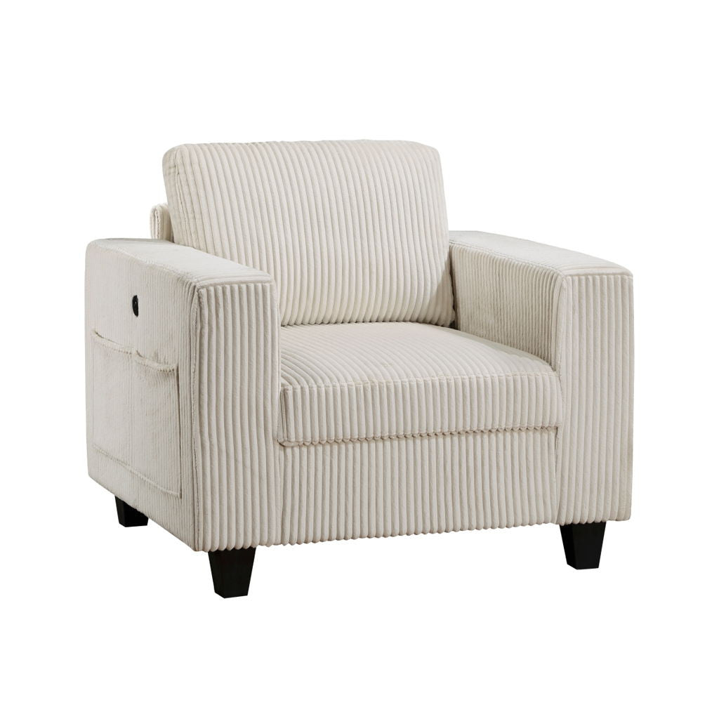 Walterboro - Chair With Storage Pouches And Charging Ports