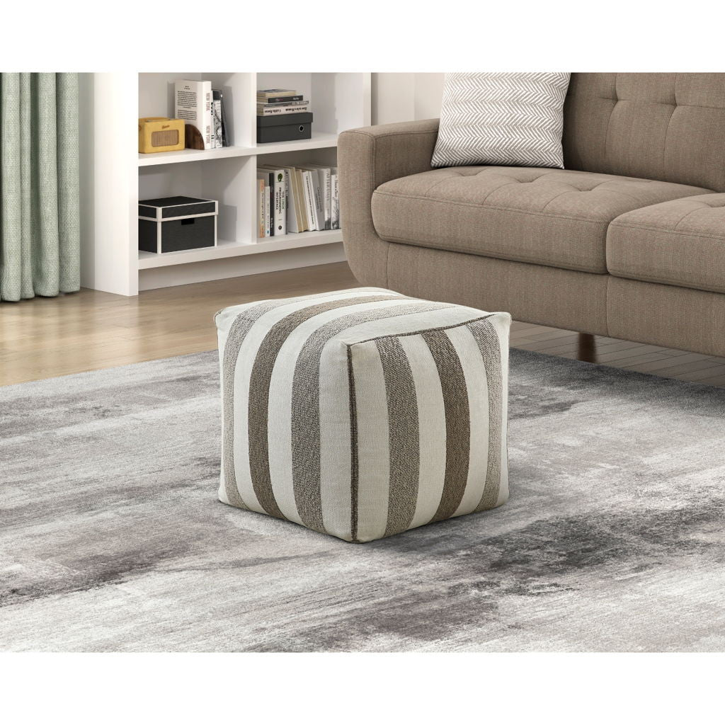 Easley - Cravat Pouf - Multicolor