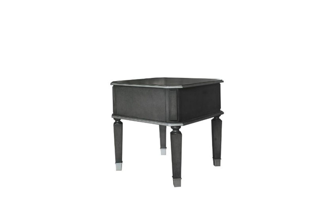 House Beatrice - End Table - Charcoal & Light Gray