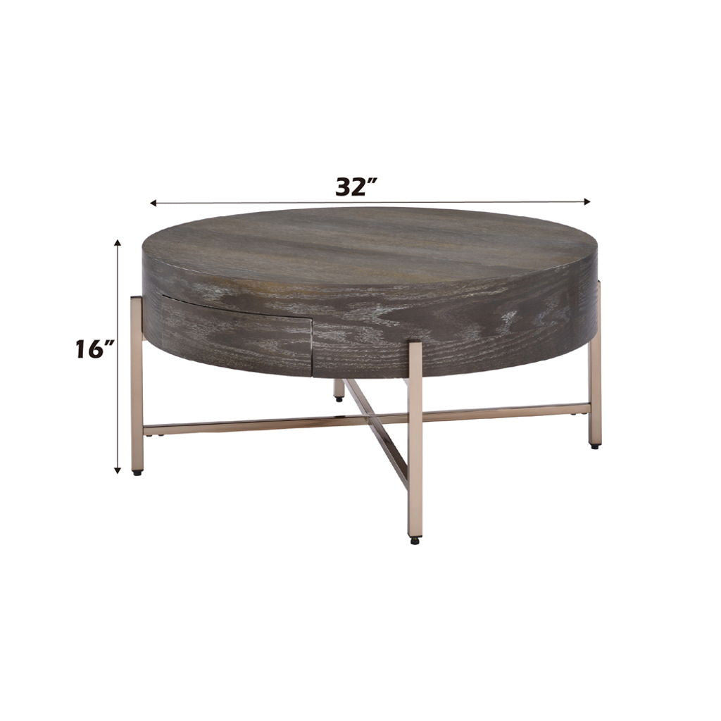Weyton - Coffee Table - Light Brown & Champagne