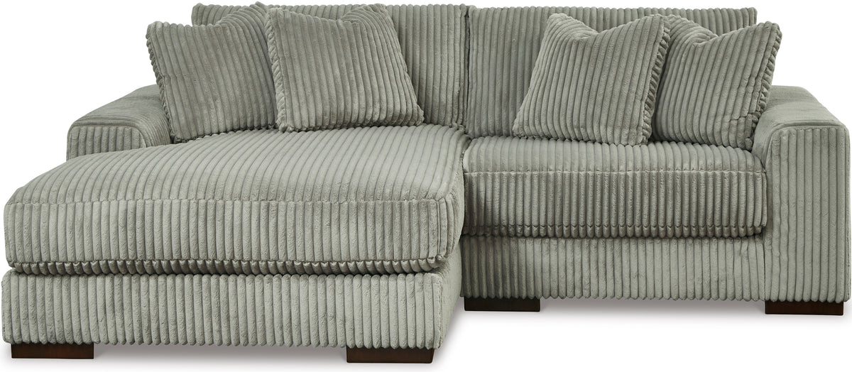 PREZZA Gray 102" Wide Modular Sectional