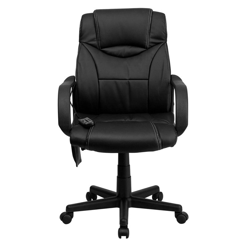 MARCEO Mid-Back Ergonomic 25" Wide Office Chair With Massage