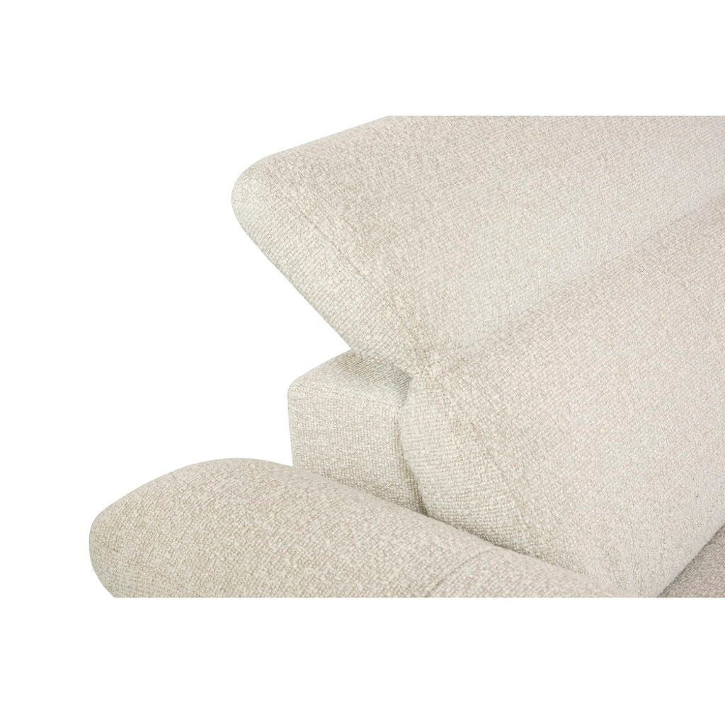 Dayana - Power Motion Sectional Sofa - Beige Boucle