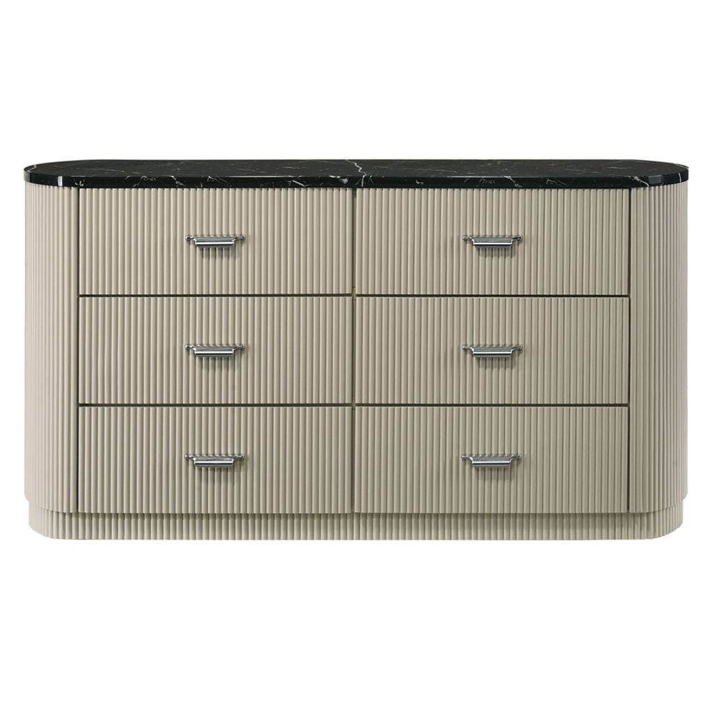Travonte - Dresser - Gray / Beige