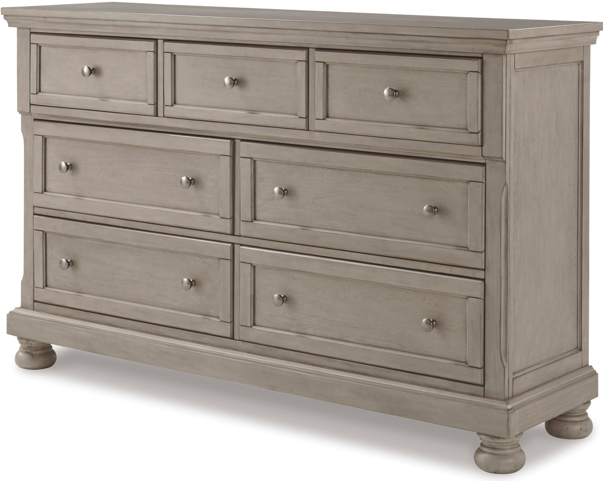 Belton Gray 65" Wide Dresser & Mirror