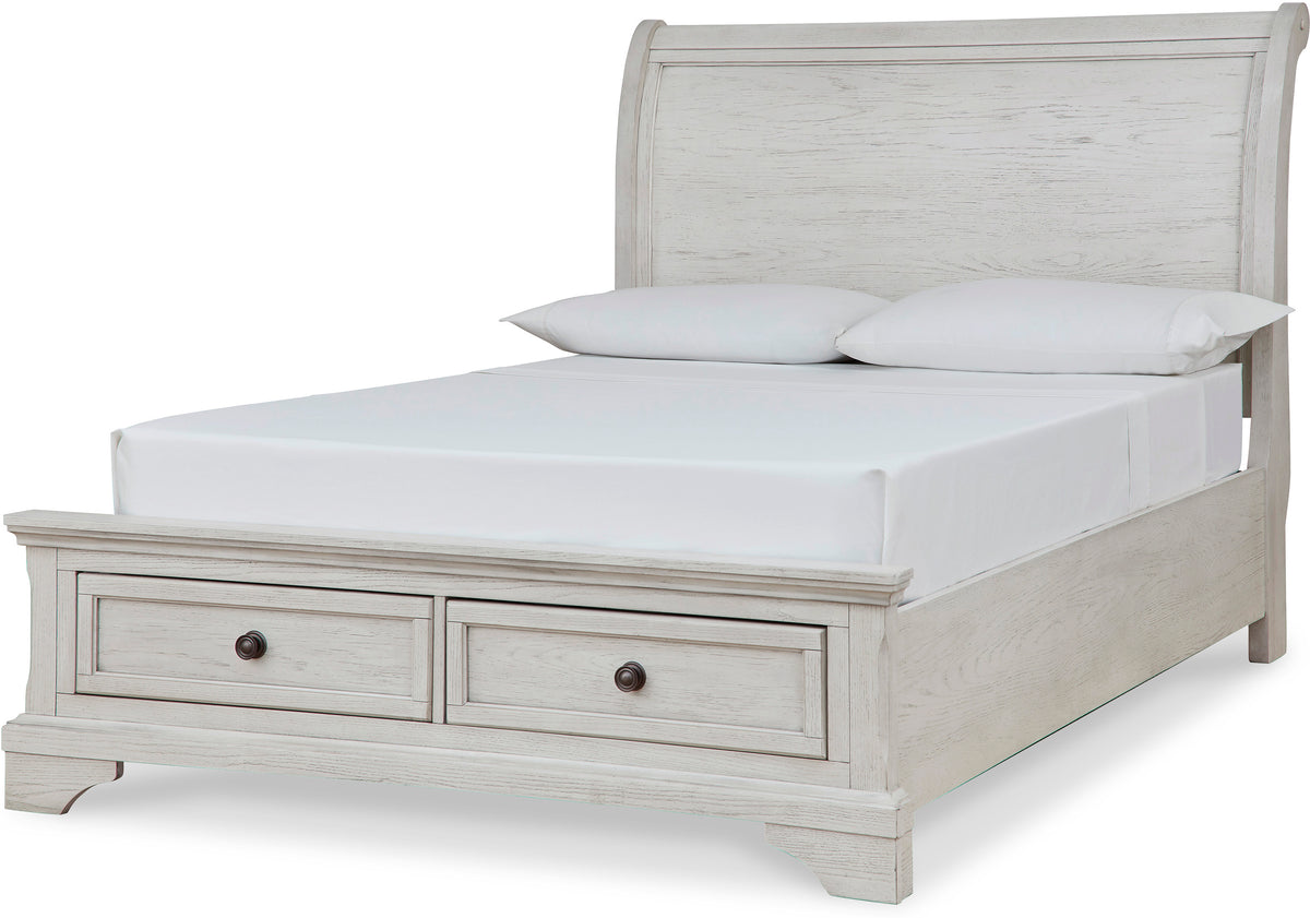 Belton White Youth Storage Sleigh Bed