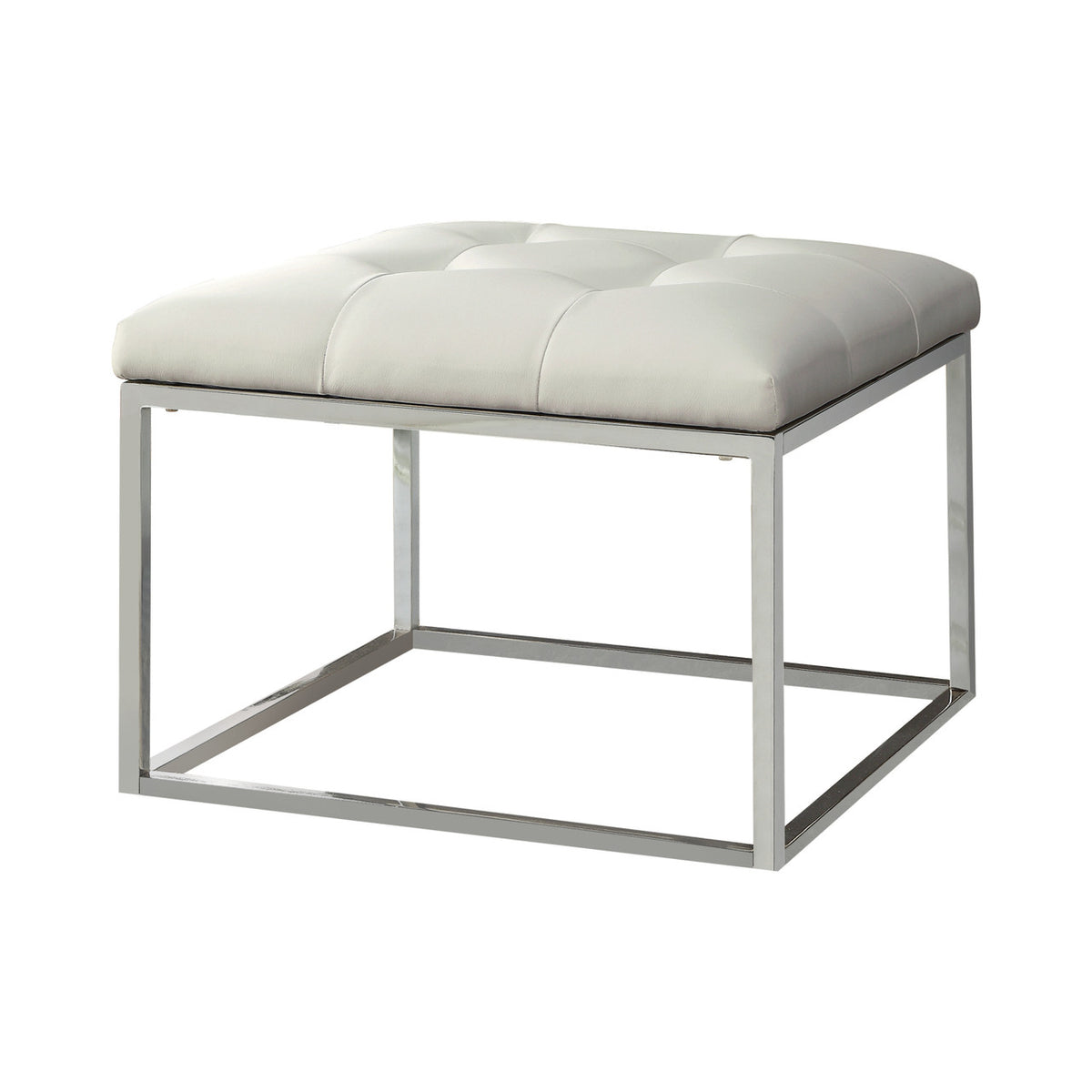 AVA White Ottoman