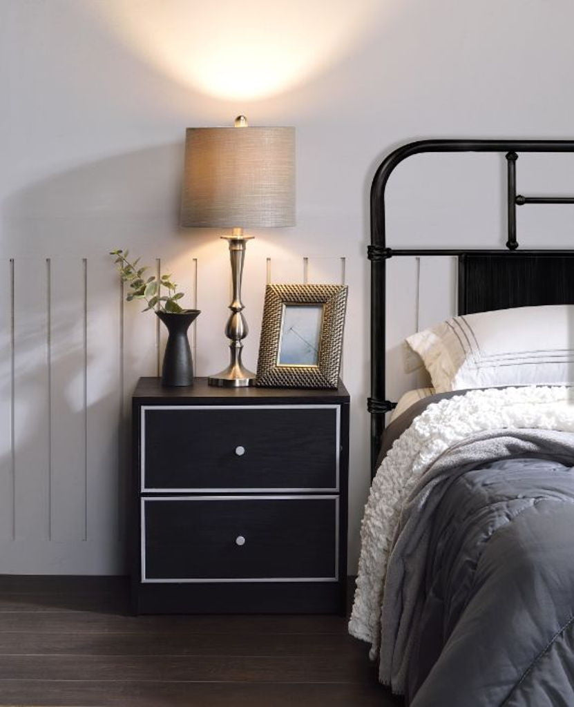 Jabir - Accent Table - Black & Silver