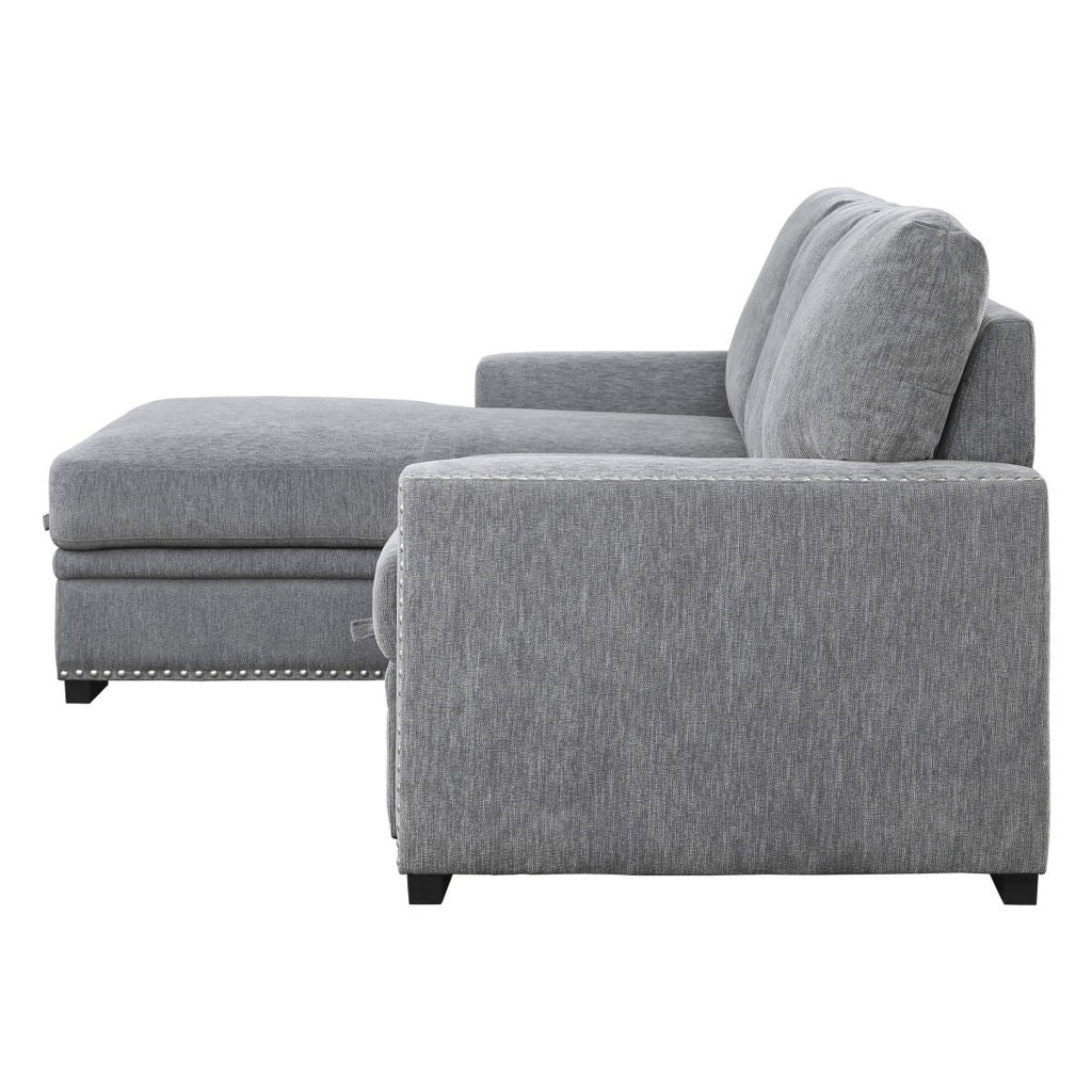 Morelia - 2 Piece Sectional With Pull-Out Bed And Chaise With Hidden Storage