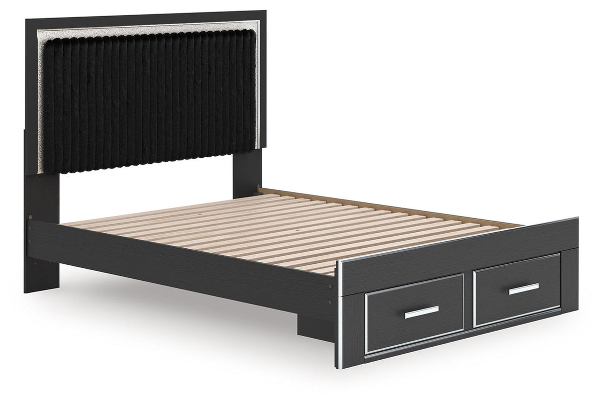 Zuraleus - Upholstered Panel Platform Storage Bed