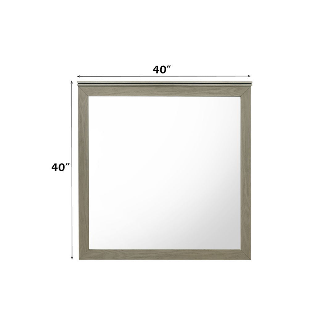 Joanna - Mirror - Weathered Gray