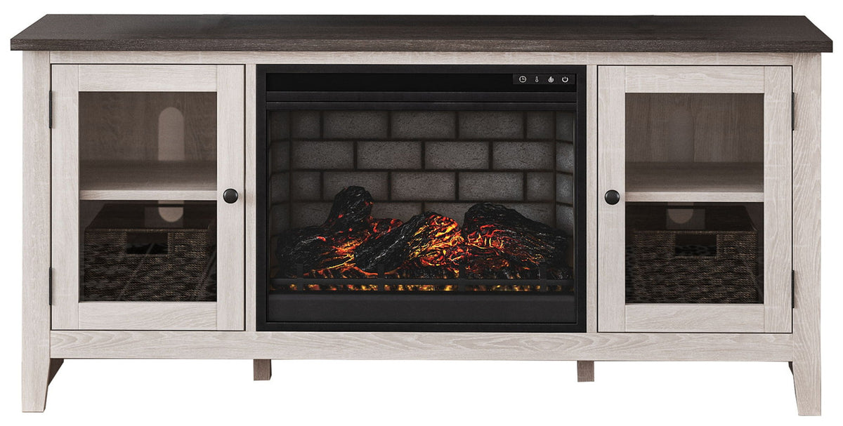 Dorrinson - TV Stand With Fireplace Insert