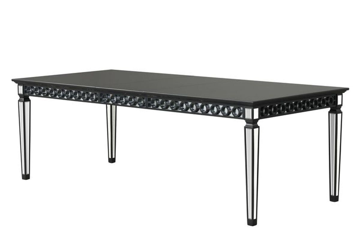 Varian II - Dining Table - Mirrored & Black
