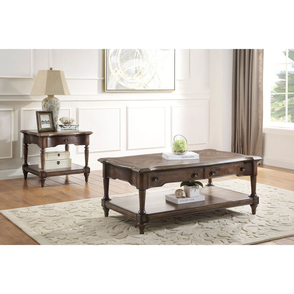 Heath Court - End Table - Brown