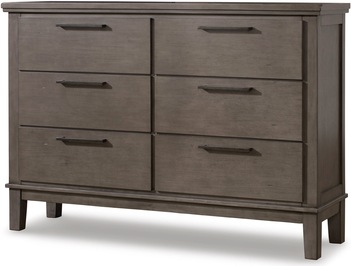NELA Gray 65" Wide Dresser & Mirror