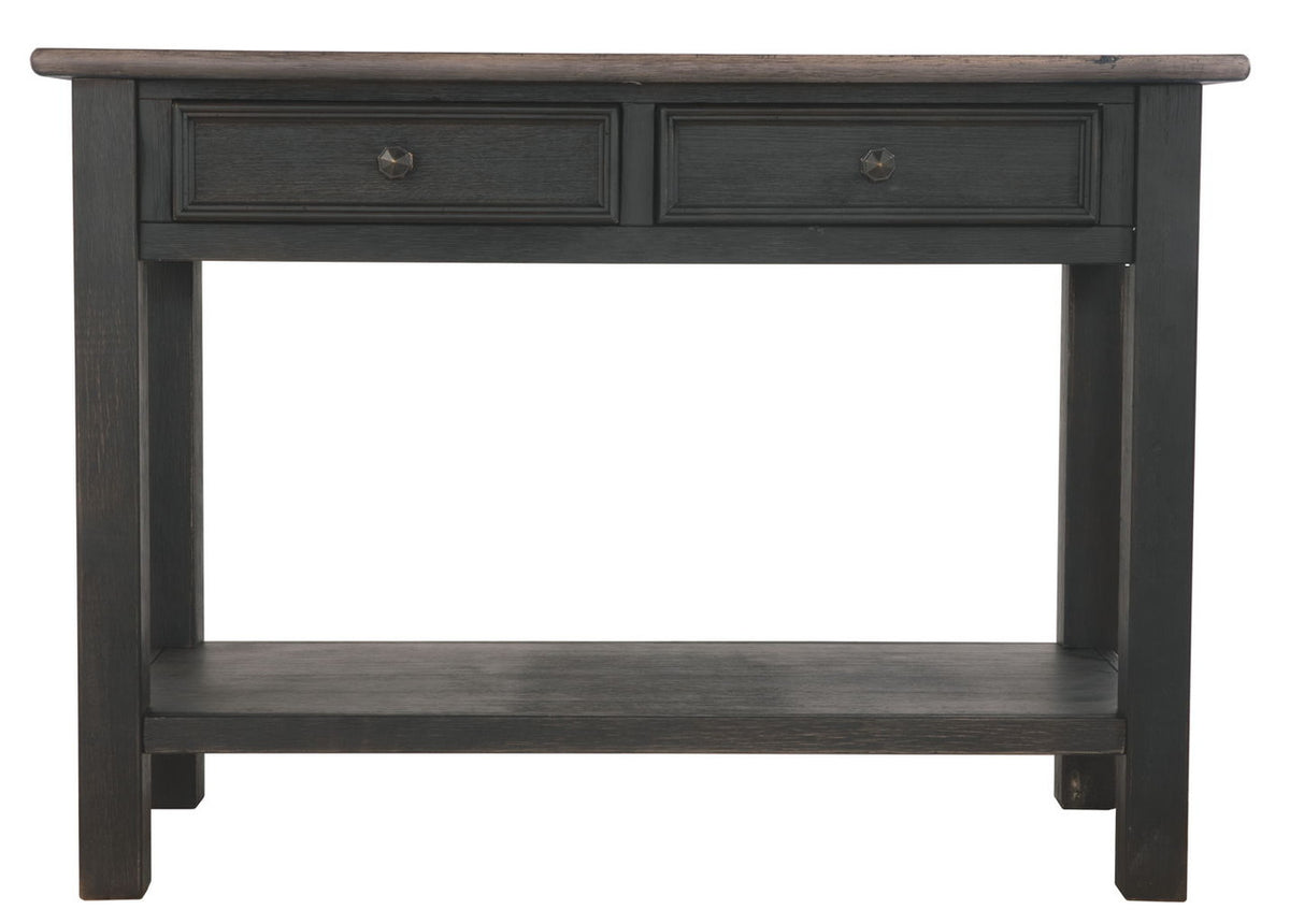 Tyler Creek - Sofa Table - Grayish Brown / Black