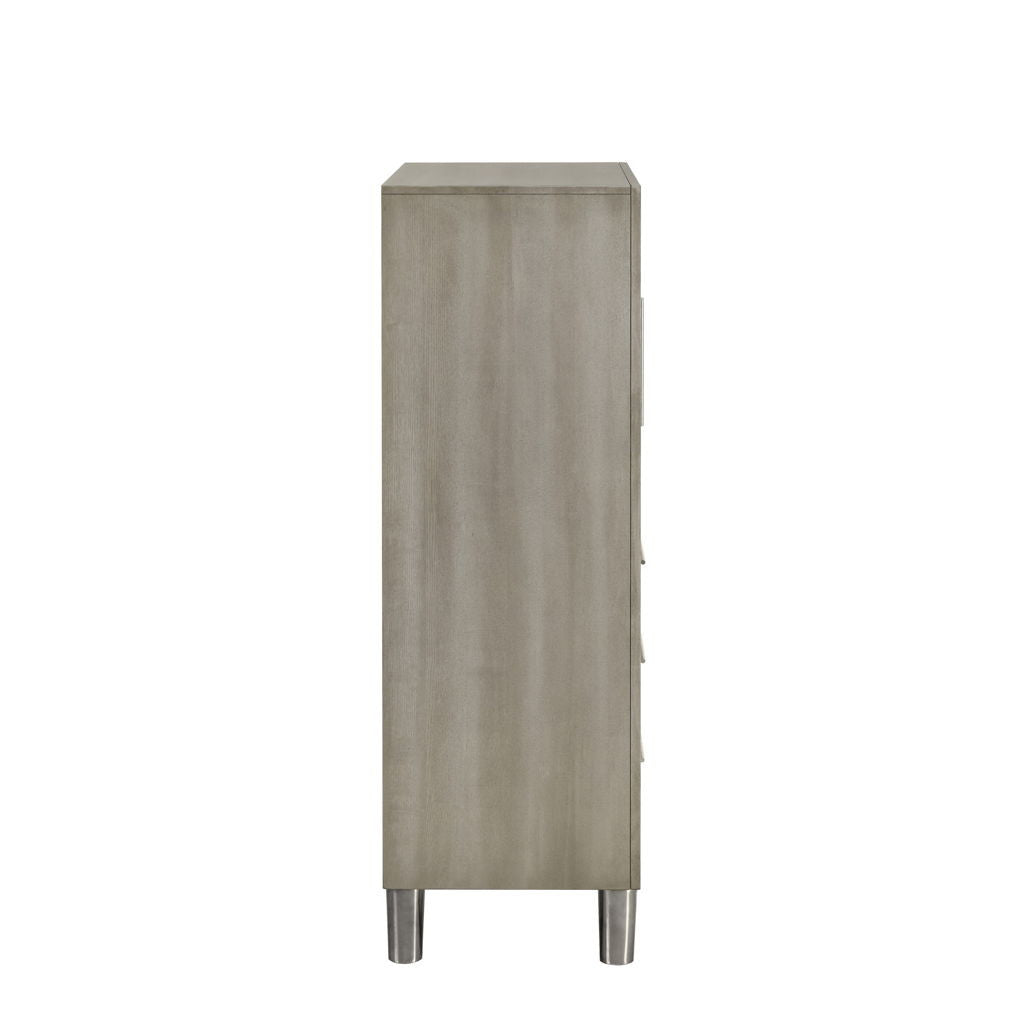 Lennox - Door Chest With Shoe Storage & LED Light - Gray