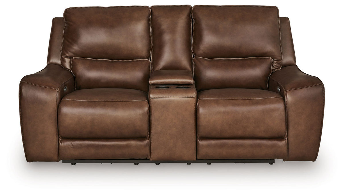 DeepWakes - Power Reclining Loveseat / Console / Adjustable Headrest