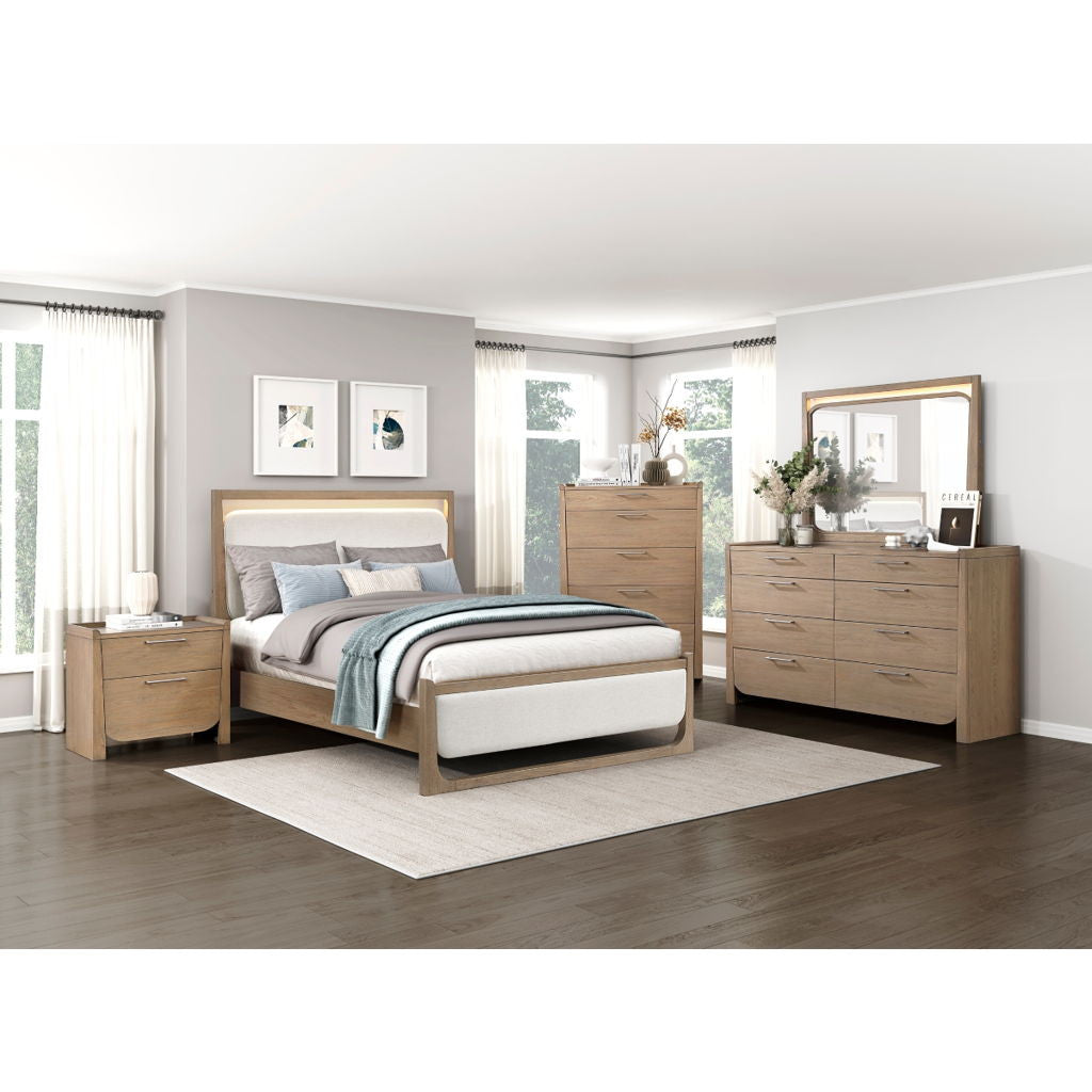 Riley - Mirror - Light Brown