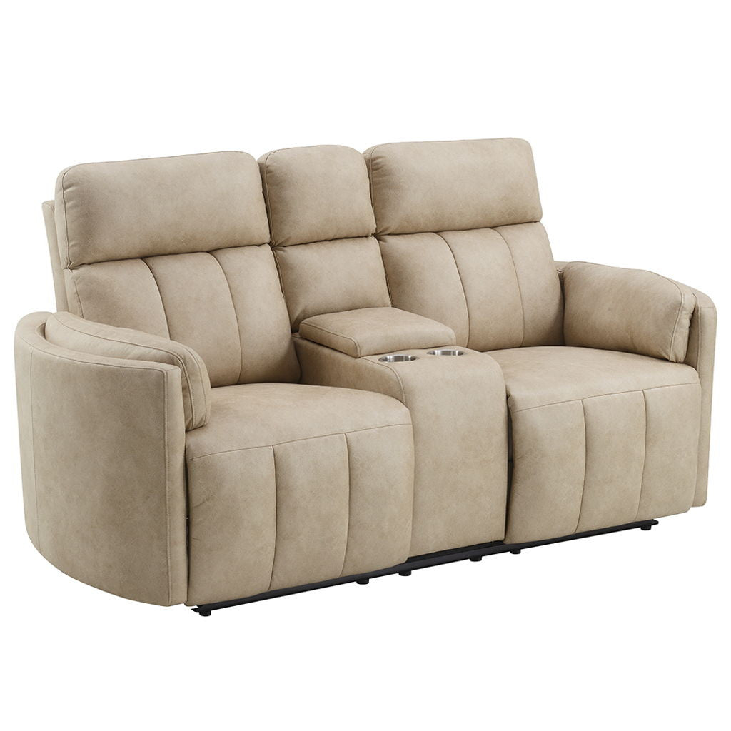 Elison - Motion Loveseat With Console & Storage
